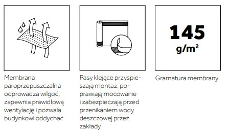 Braas Membrana Divoroll Kompakt+ 2S 145g/m2 (1m2)