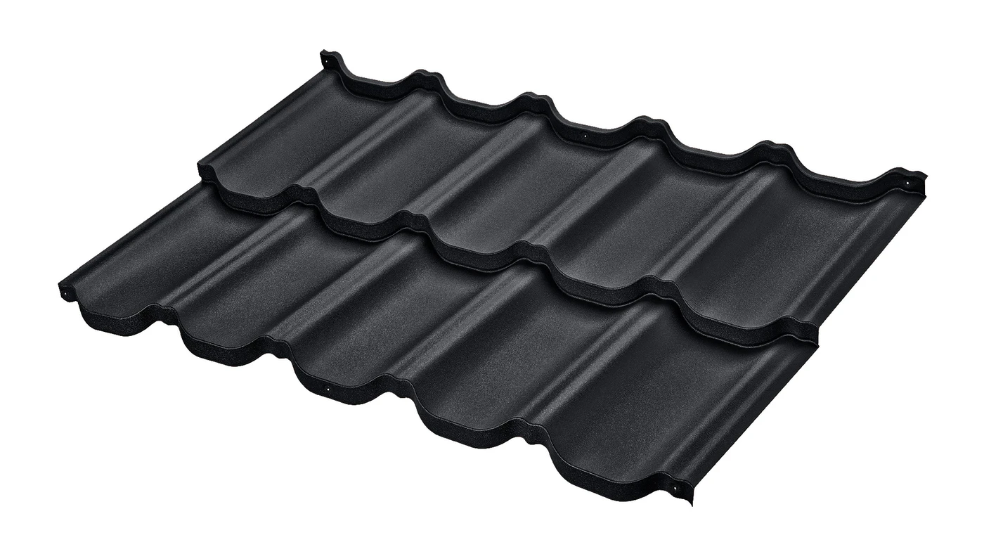 Budmat Blachodachówka Venecja D-Matt PLUS 9005 czarna