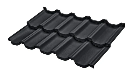 Budmat Blachodachówka Venecja D-Matt PLUS 9005 czarna