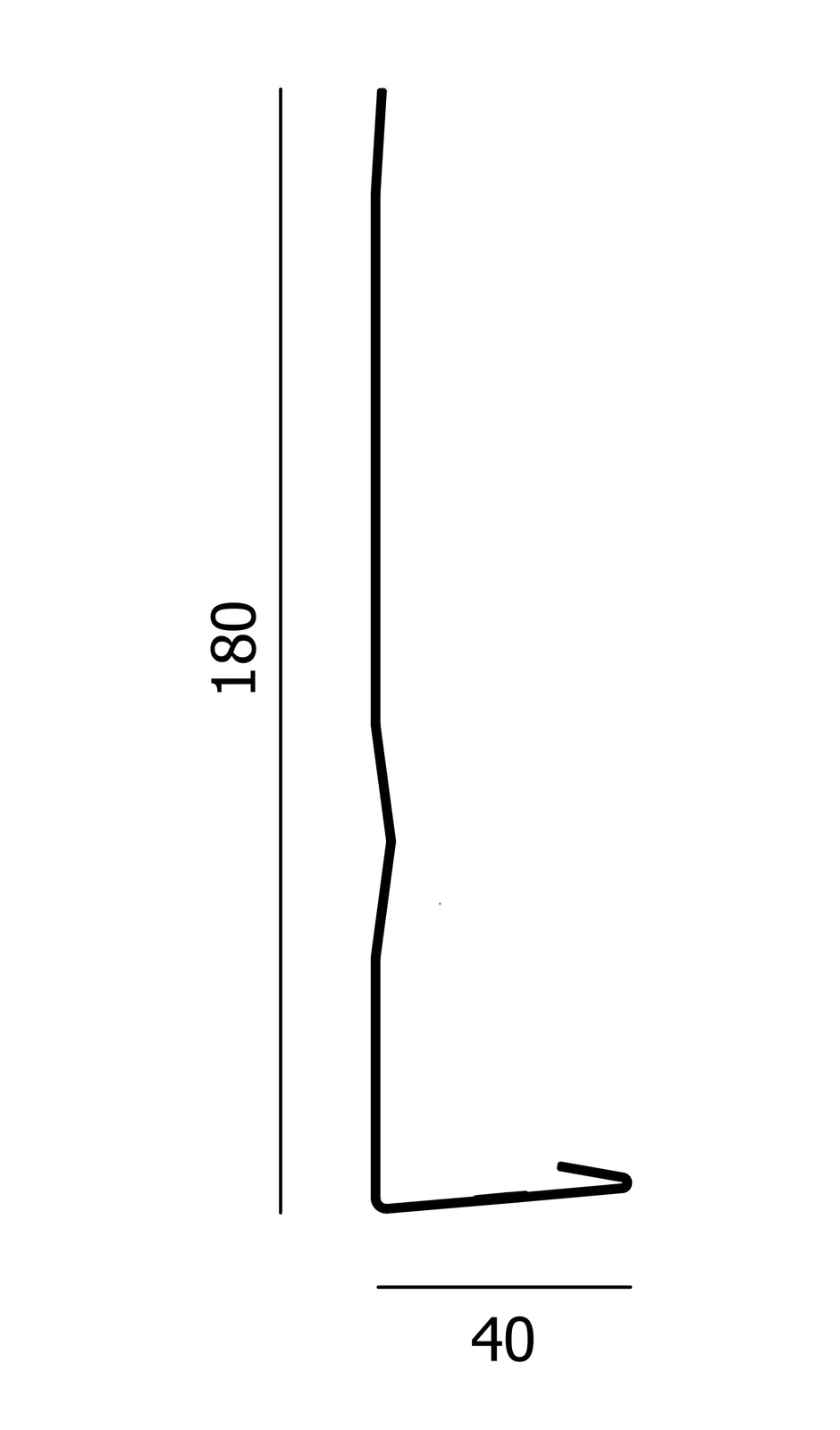 Budmat MOD Pas podrynnowy PP 180 D-MATT PLUS (1,17 op. 28szt)