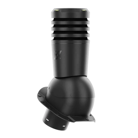 EL-125-02-PA Kominek wentylacyjny Ecoline do blachodachówki profil A fi 125mm czarny