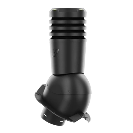 EL-125-02-PT35 Kominek wentylacyjny Ecoline do blachy trapezowej profil T35 fi 125mm czarny