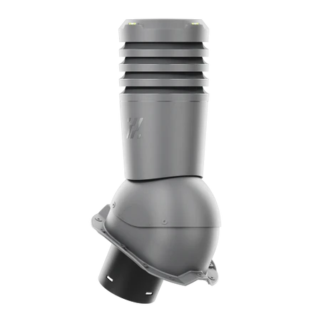 EL-125-03-PT18 Kominek wentylacyjny Ecoline do blachy trapezowej profil T18 fi 125mm grafit