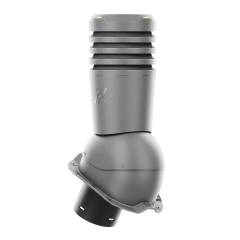 EL-125-03-PT18 Kominek wentylacyjny Ecoline do blachy trapezowej profil T18 fi 125mm grafit