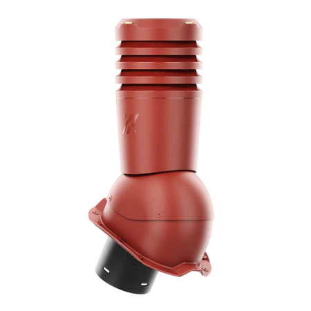 EL-125-04-PT18 Kominek wentylacyjny Ecoline do blachy trapezowej profil T18 fi 125mm  czerwony