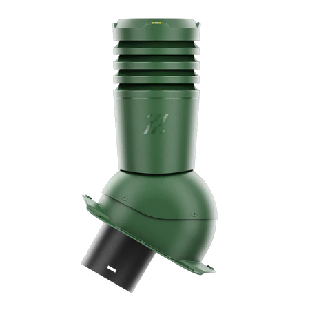 EL-125-05-PE Kominek wentylacyjny Ecoline do blachodachówki profil E fi 125mm zielony