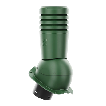 EL-125-05-PF Kominek wentylacyjny Ecoline do blachodachówki profil F fi 125mm zielony