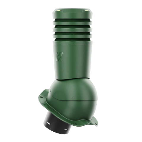 EL-125-05-PF Kominek wentylacyjny Ecoline do blachodachówki profil F fi 125mm zielony