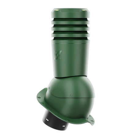 EL-125-05-PN Kominek wentylacyjny Ecoline do blachodachówki profil N fi 125mm zielony