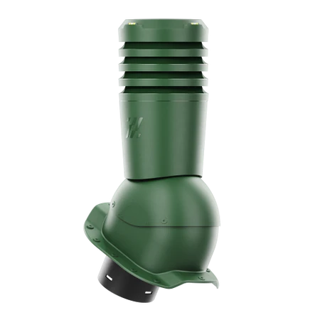 EL-125-05-PR Kominek wentylacyjny Ecoline do blachodachówki profil R fi 125mm zielony