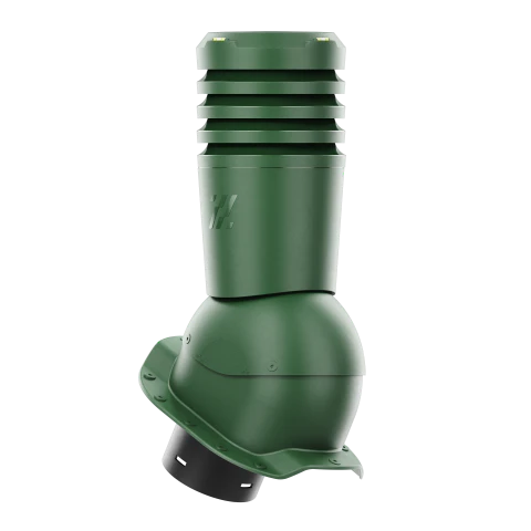 EL-125-05-PR Kominek wentylacyjny Ecoline do blachodachówki profil R fi 125mm zielony