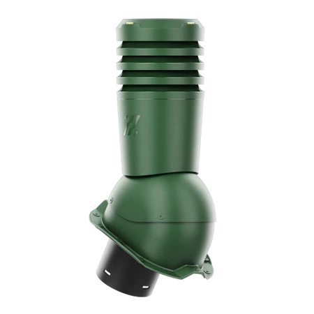 EL-125-05-PT18 Kominek wentylacyjny Ecoline do blachy trapezowej profil T18 fi 125mm zielony