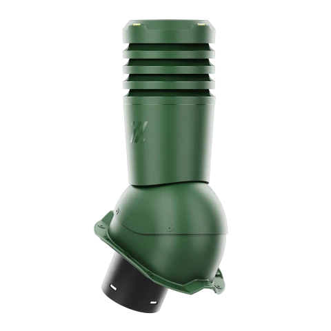 EL-125-05-PT18 Kominek wentylacyjny Ecoline do blachy trapezowej profil T18 fi 125mm zielony