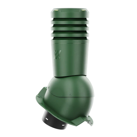 EL-125-05-PT35 Kominek wentylacyjny Ecoline do blachy trapezowej profil T35 fi 125mm zielony