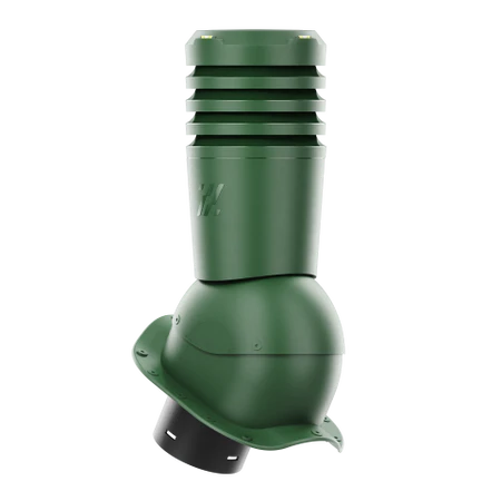 EL-125-05-PW Kominek wentylacyjny Ecoline do blachodachówki profil W fi 125mm zielony