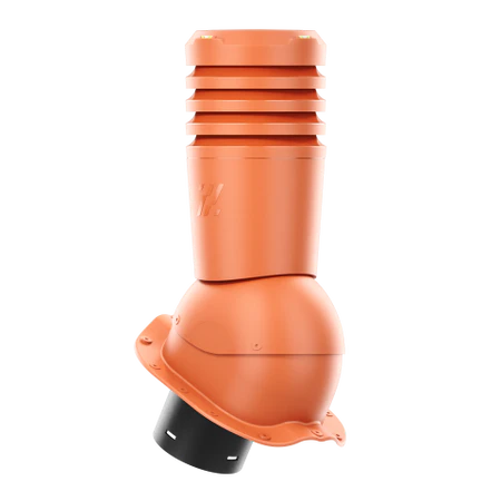 EL-125-06-PF Kominek wentylacyjny Ecoline do blachodachówki profil F fi 125mm  ceglasty