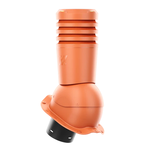EL-125-06-PF Kominek wentylacyjny Ecoline do blachodachówki profil F fi 125mm ceglasty