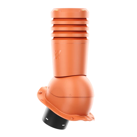 EL-125-06-PG Kominek wentylacyjny Ecoline do blachodachówki profil G fi 125mm ceglasty