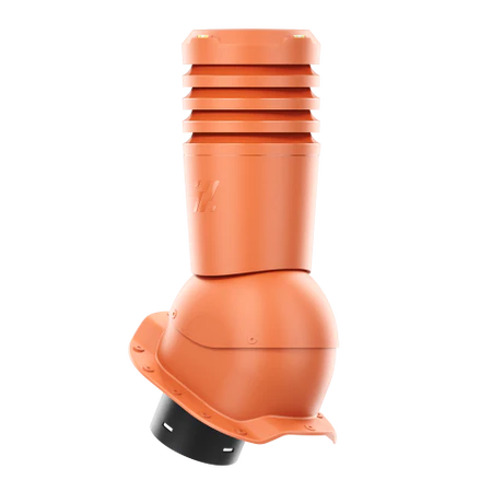 EL-125-06-PR Kominek wentylacyjny Ecoline do blachodachówki profil R fi 125mm  ceglasty