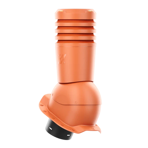 EL-125-06-PR Kominek wentylacyjny Ecoline do blachodachówki profil R fi 125mm ceglasty