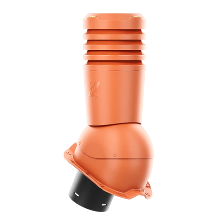EL-125-06-PT18 Kominek wentylacyjny Ecoline do blachy trapezowej profil T18 fi 125mm  ceglasty