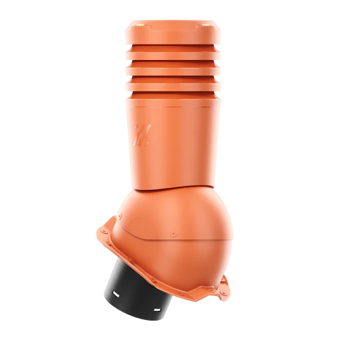 EL-125-06-PT18 Kominek wentylacyjny Ecoline do blachy trapezowej profil T18 fi 125mm ceglasty