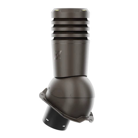 EL-125-07-PT18 Kominek wentylacyjny Ecoline do blachy trapezowej profil T18 fi 125mm ciemny brąz
