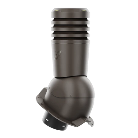 EL-125-07-PT35 Kominek wentylacyjny Ecoline do blachy trapezowej profil T35 fi 125mm ciemny brąz