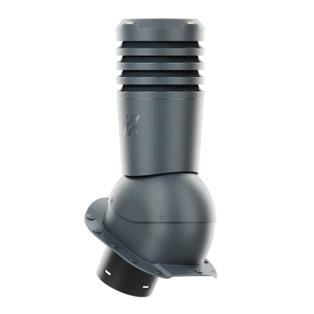 EL-125-09-PA Kominek wentylacyjny Ecoline do blachodachówki profil A fi 125mm  antracytowy