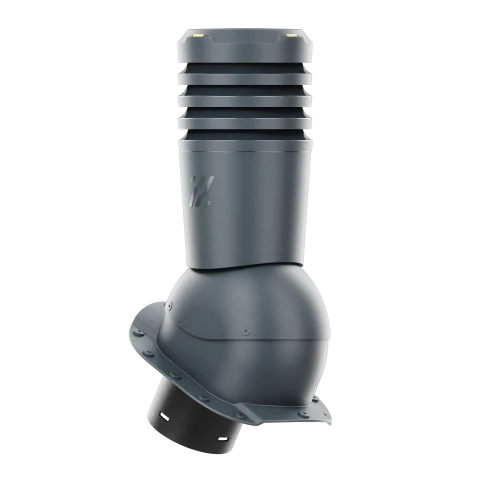 EL-125-09-PA Kominek wentylacyjny Ecoline do blachodachówki profil A fi 125mm antracytowy