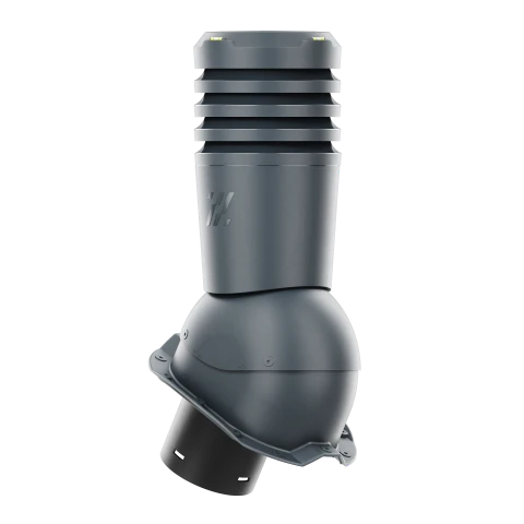 EL-125-09-PT18 Kominek wentylacyjny Ecoline do blachy trapezowej profil T18 fi 125mm antracytowy