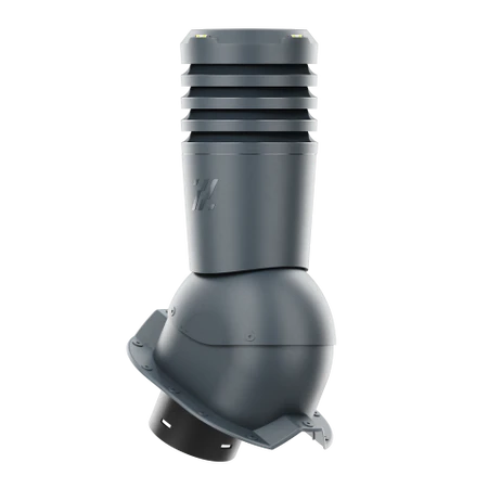 EL-125-09-PT35 Kominek wentylacyjny Ecoline do blachy trapezowej profil T35 fi 125mm  antracytowy