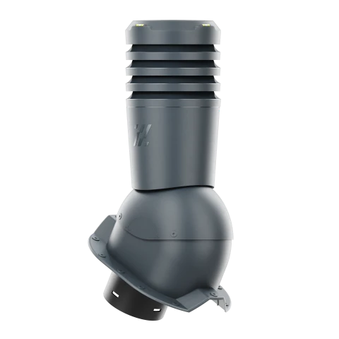EL-125-09-PT35 Kominek wentylacyjny Ecoline do blachy trapezowej profil T35 fi 125mm  antracytowy