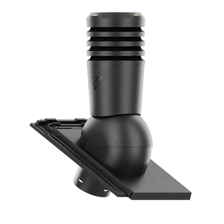 EL-150-02-D08 Kominek wentylacyjny Ecoline do dachówki ceramicznej Orea 9 fi 150mm CZARNA ANGOBA SZLACHETNA