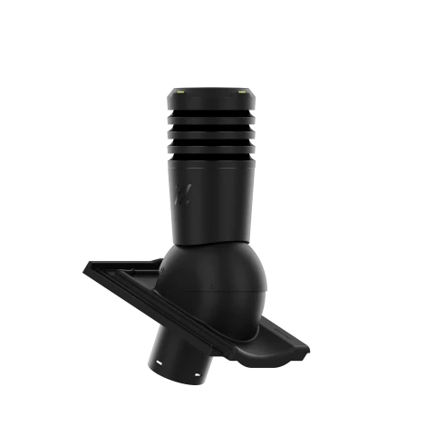 EL-150-02-D40 Kominek wentylacyjny EcoLine Premium fi 150 do dachówki ceramicznej CREATON CANTUS CZARNY MAT/GLAZURA/KRYS