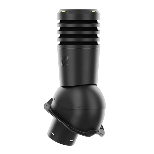 EL-150-02-MB Kominek wentylacyjny EcoLine Premium fi 150 do blachy  TRB-RIB CZARNY