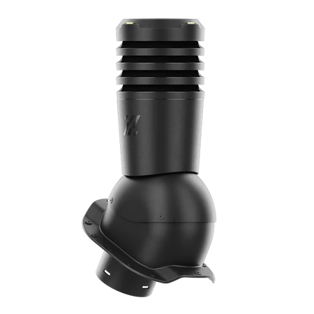 EL-150-02-PC Kominek wentylacyjny Ecoline do blachodachówki profil C fi 150mm czarny