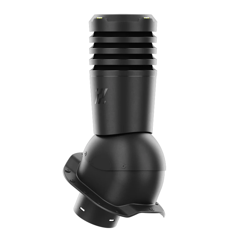EL-150-02-PC Kominek wentylacyjny Ecoline do blachodachówki profil C fi 150mm czarny