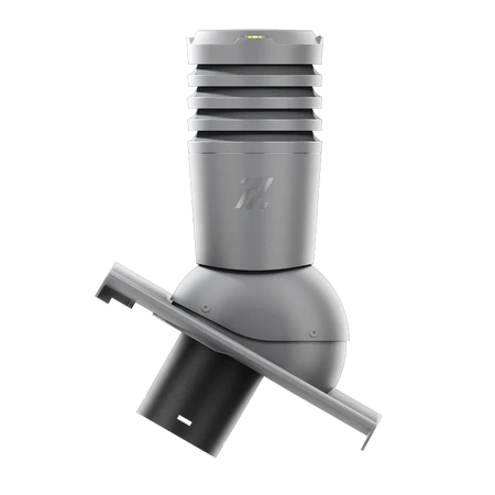 EL-150-03-D29 Kominek wentylacyjny Ecoline do dachówki cementowej Planum fi 150mm  CIEMNOSZARY
