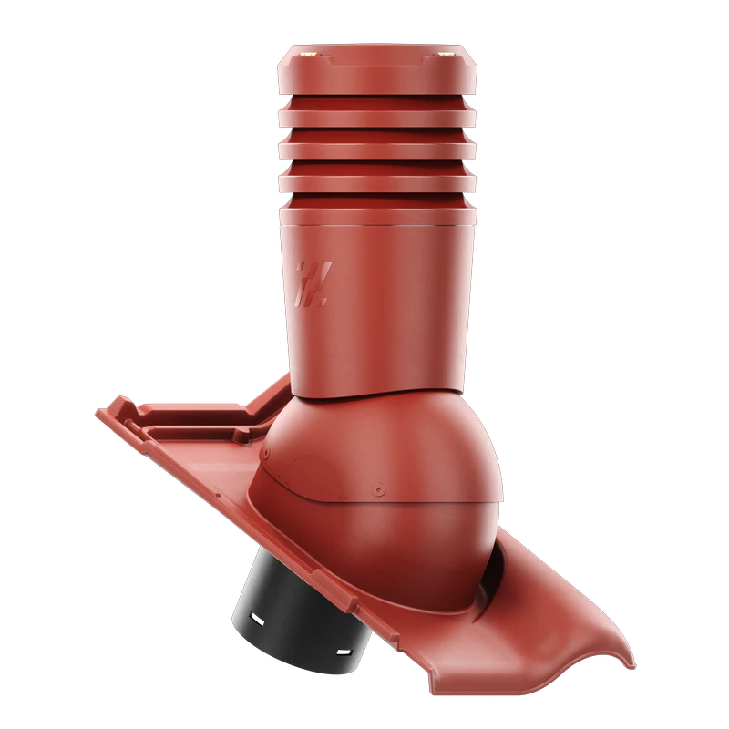 EL-150-04-D04 Kominek wentylacyjny Ecoline do dachówki ceramicznej Monza fi 150mm TRENTINO/KASZTAN ANGOBA
