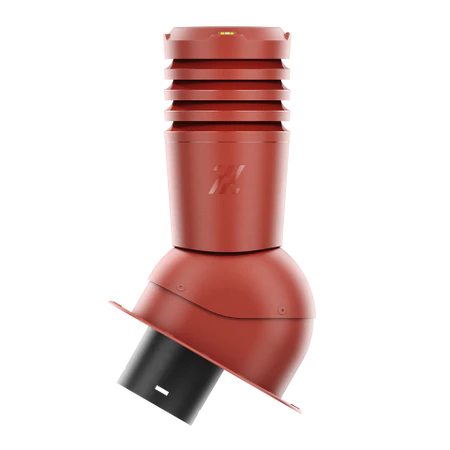 EL-150-04-PL Kominek wentylacyjny Ecoline do blachodachówki profil L fi 150mm  czerwony