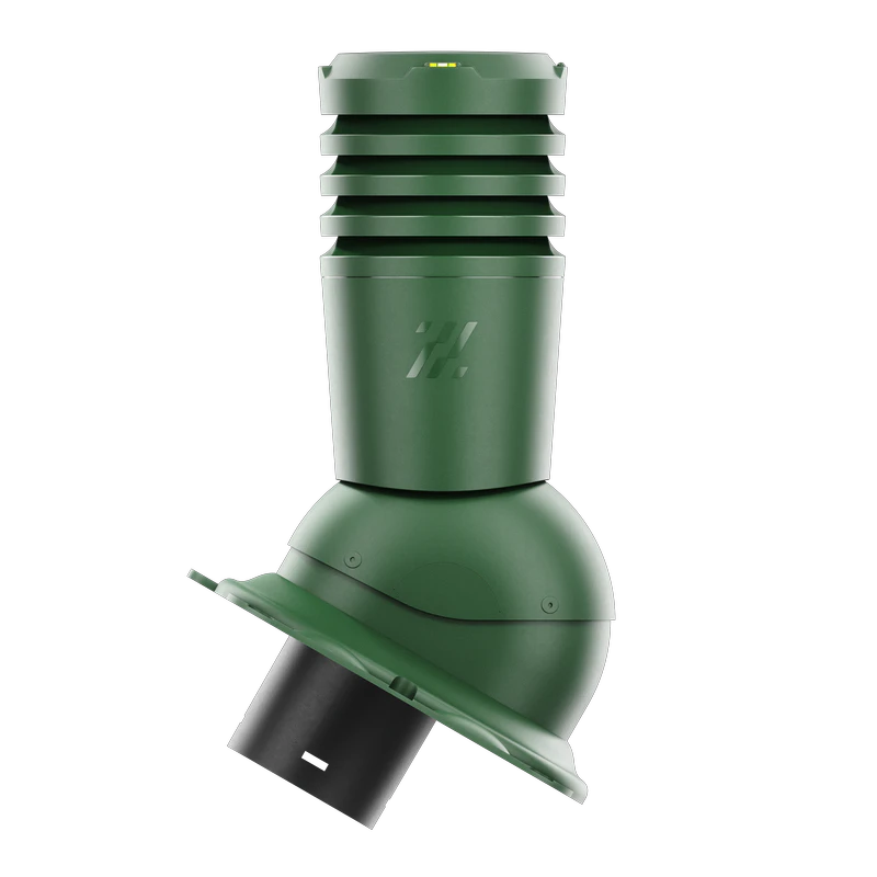 EL-150-05-D17 Kominek wentylacyjny Ecoline do dachówki cementowej Palema fi 150mm JASNOZIELONY/OLIWKOWY