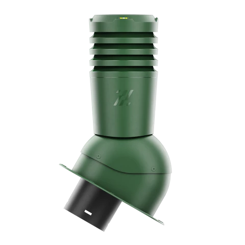 EL-150-05-PL Kominek wentylacyjny Ecoline do blachodachówki profil L fi 150mm  zielony