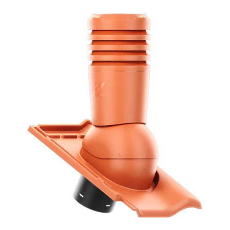 EL-150-06-D05 Kominek wentylacyjny Ecoline do dachówki ceramicznej Rubin 9V fi 150mm  CEGLANA/MIEDZIANA ANGOBA