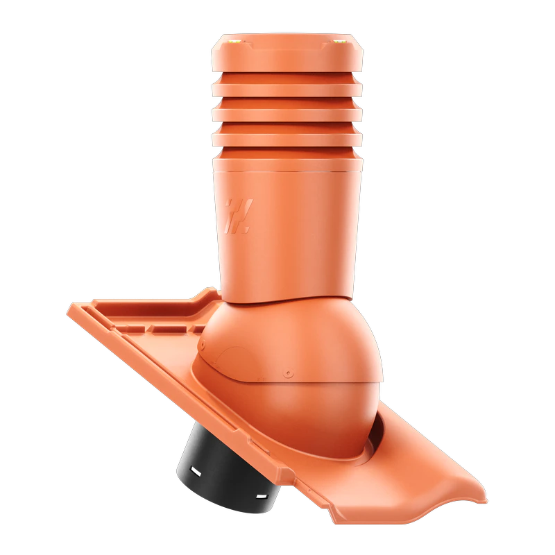 EL-150-06-D05 Kominek wentylacyjny Ecoline do dachówki ceramicznej Rubin 9V fi 150mm  CEGLANA/MIEDZIANA ANGOBA