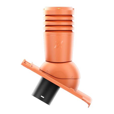 EL-150-06-D06 Kominek wentylacyjny Ecoline do dachówki ceramicznej Koda fi 150mm  MIEDZIANA ANGOBA