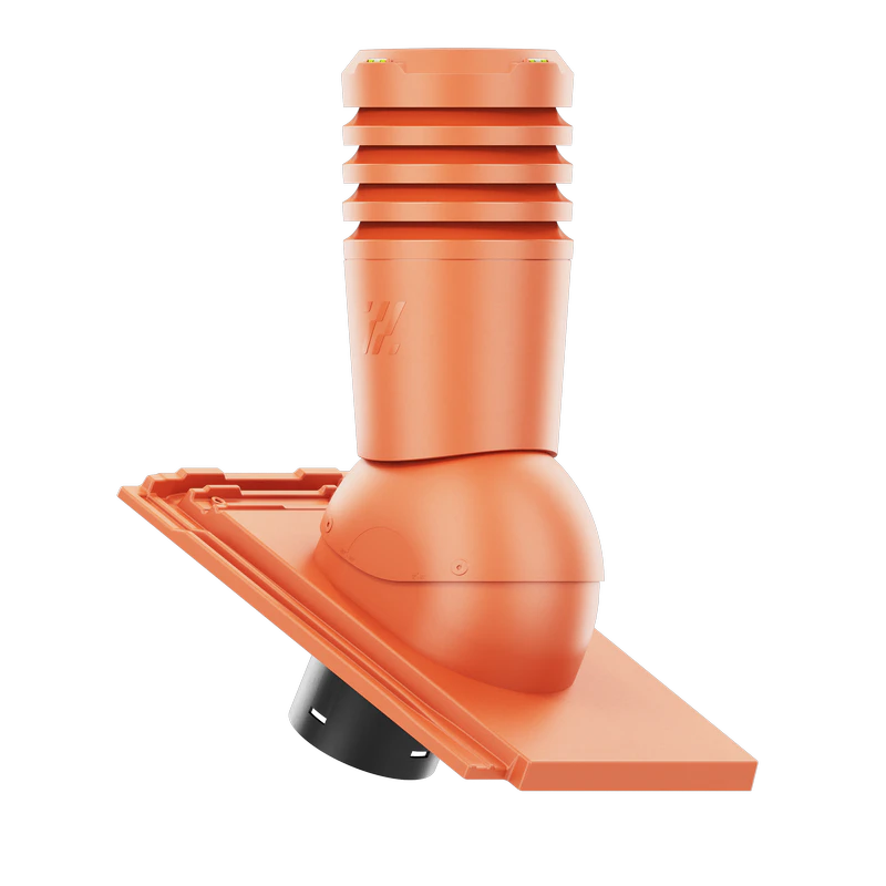 EL-150-06-D08 Kominek wentylacyjny Ecoline do dachówki ceramicznej Orea 9 fi 150mm NATURALNA CZERWIEŃ