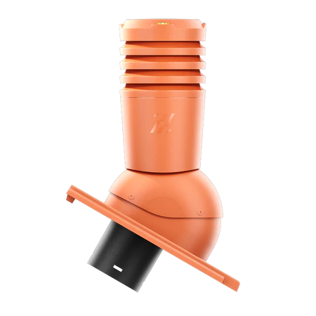 EL-150-06-D28 Kominek wentylacyjny Ecoline do dachówki cementowej Carisma fi 150mm  CEGLASTY
