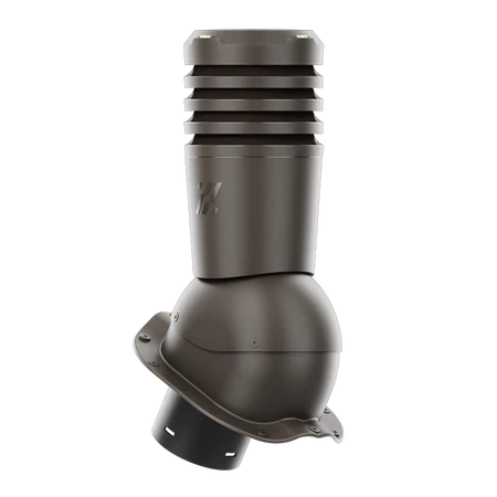 EL-150-07-PF Kominek wentylacyjny Ecoline do blachodachówki profil F fi 150mm ciemny brąz