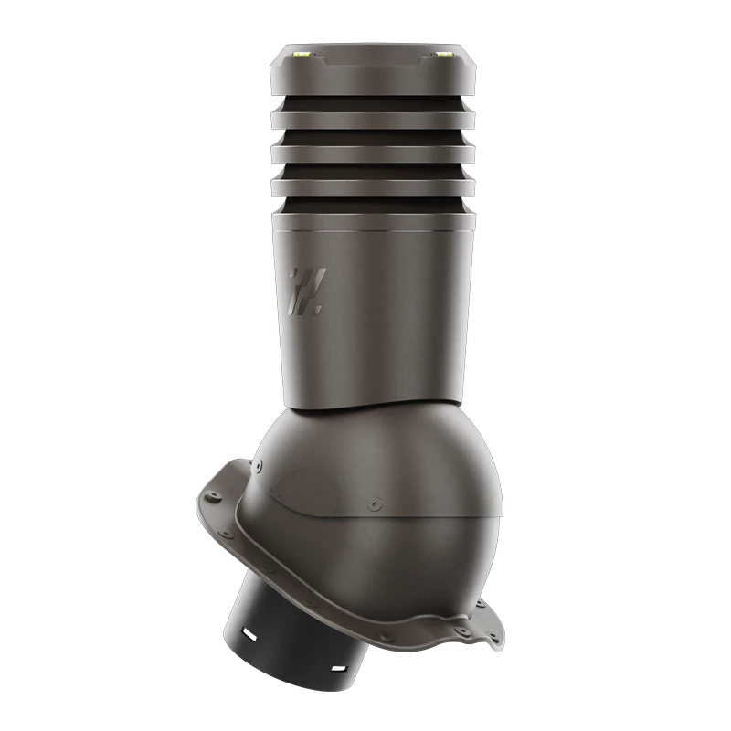 EL-150-07-PF Kominek wentylacyjny Ecoline do blachodachówki profil F fi 150mm ciemny brąz